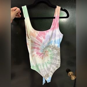 Abercrombie & Fitch bodysuit tie dye